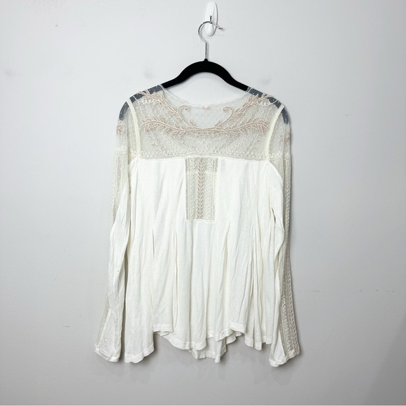 Free People Jojo Mixed Media Shirt - Picture 4 of 8